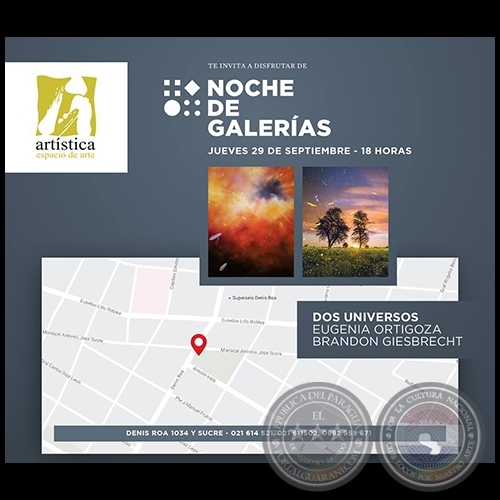 Dos universos - Noche de Galerías - Jueves 29 de Setiembre de 2016